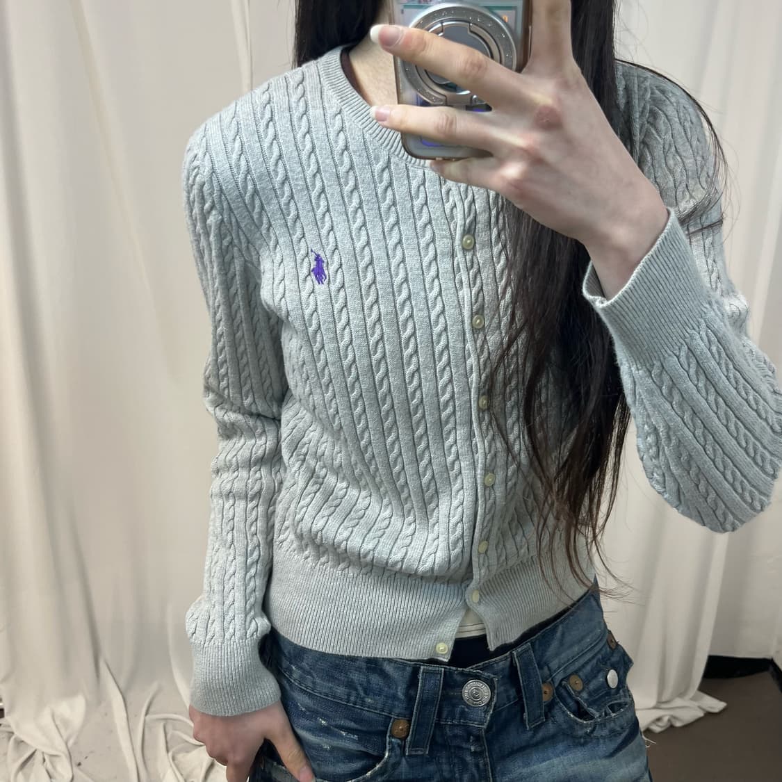 Polo Ralph Lauren cable knit cardigan 상품이미지3