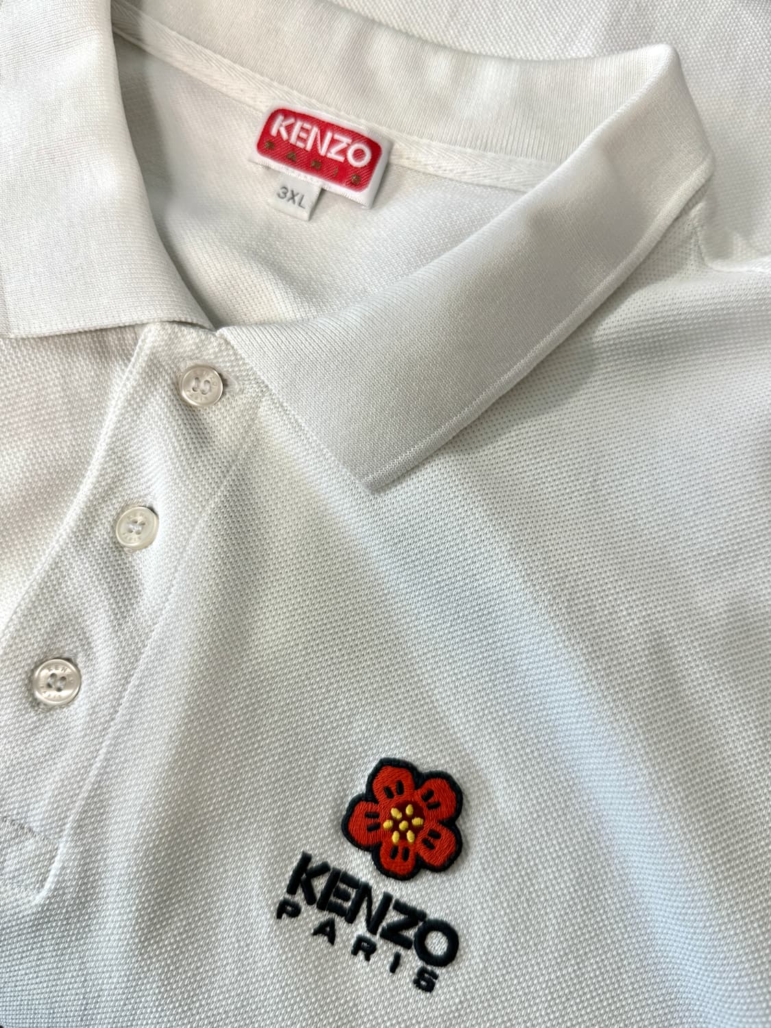 KENZO 겐조 보케 플라워 반팔 피케 카라티 3XL 상품이미지4