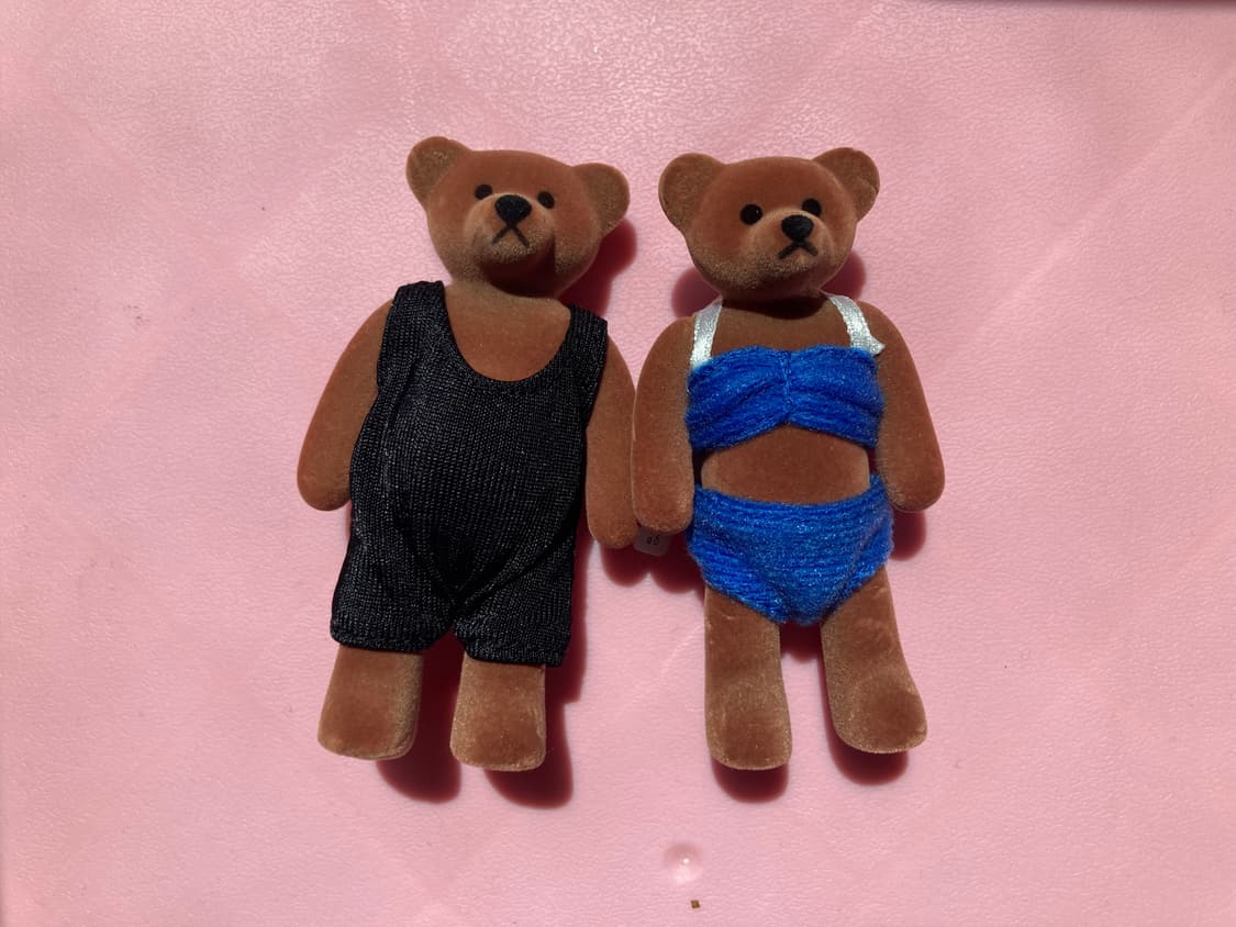 맥도날드 맥토이 테디베어 피규어 커플 세트 상품이미지1