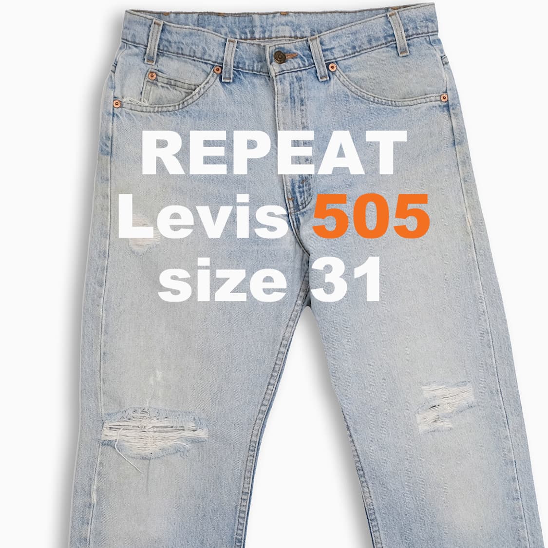 리바이스 505 오렌지탭 연청 90s USA 31인치 OR5053263 상품이미지1