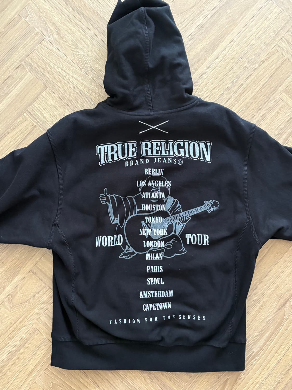 트루릴리전  빅 홀스 슈 후디 블랙 상품이미지1