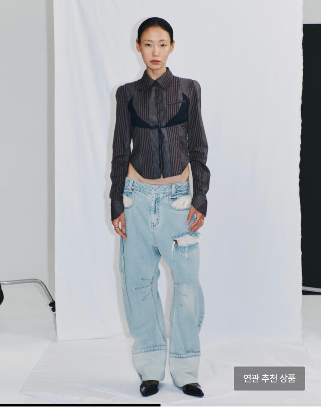 LAZY DROP JEAN - LIGHT BLUE 상품이미지2