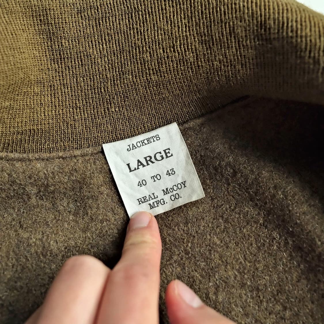 리얼맥코이 윈터 컴뱃 탱커자켓 L사이즈 상품이미지6