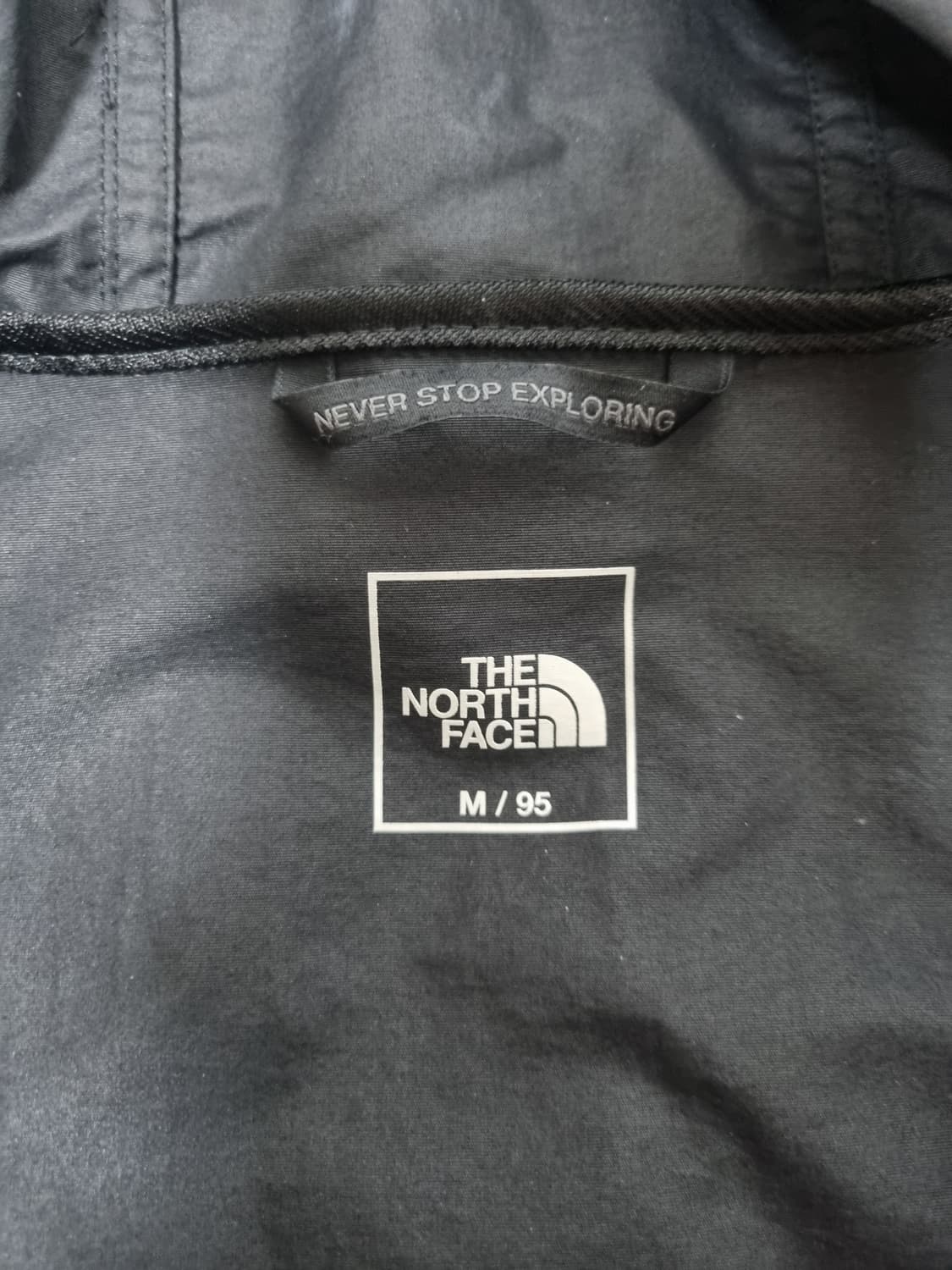 남성M 노스페이스 블랙 검정 우븐 아노락 바람막이 트레이닝복 고프코어 상품이미지10