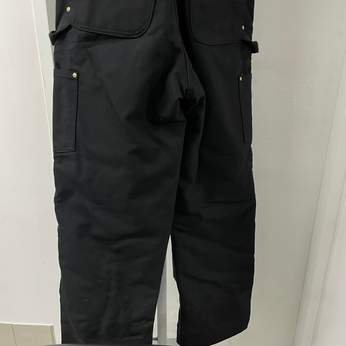 칼하트 누빔 오버롤 블랙 32X32 상품이미지7