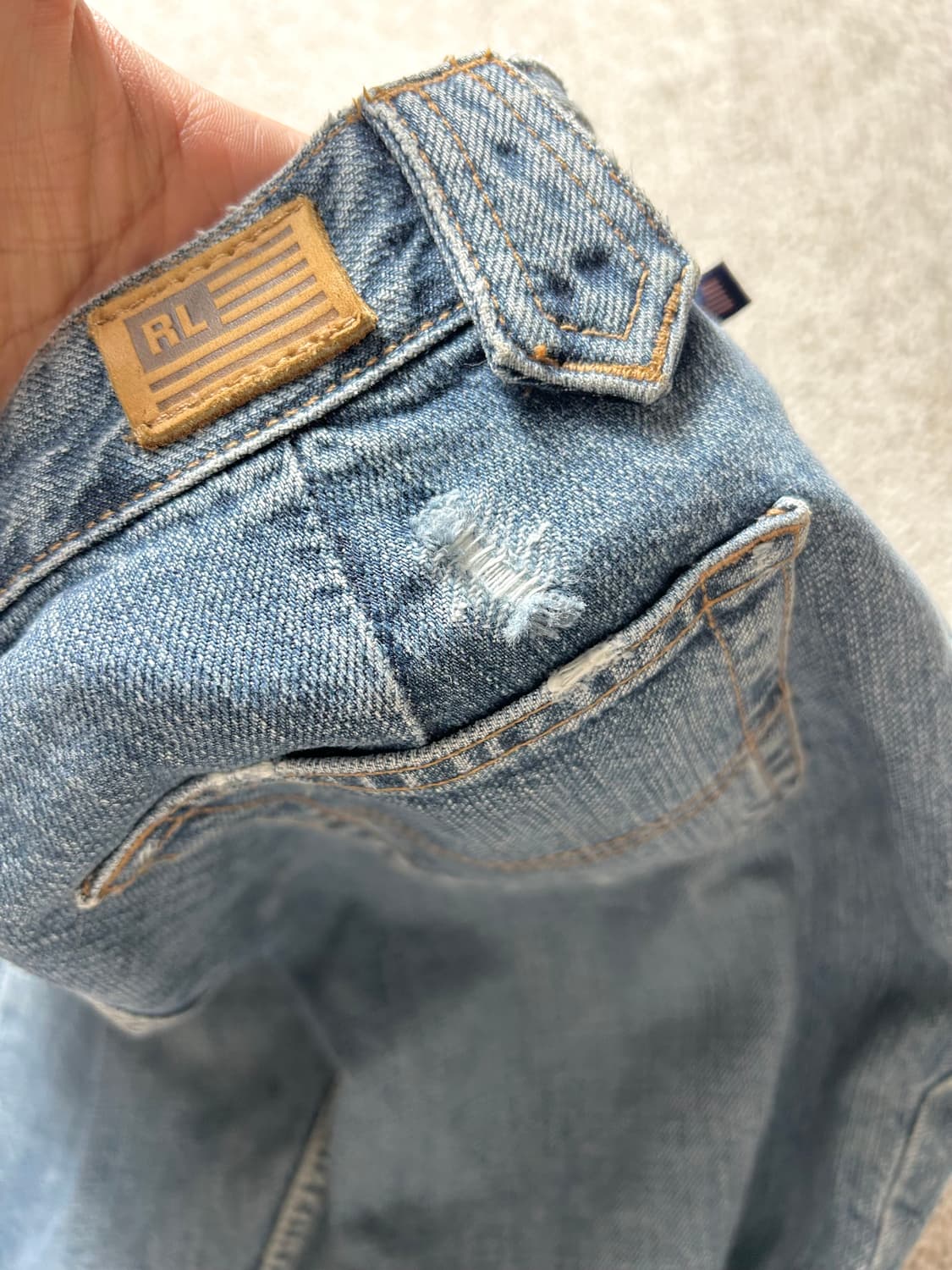 RRL 더블알엘 올드 폴로 랄프로렌 데님팬츠 w04 l33 상품이미지6