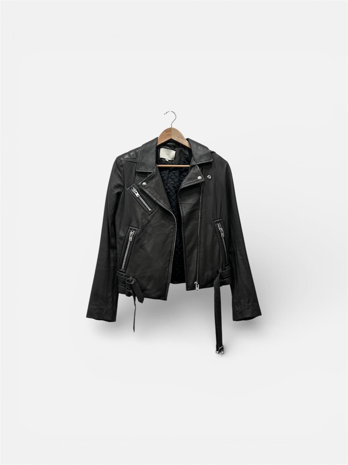 IRO 이로 양가죽 라이더 자켓 누빔 55 코코아 상품이미지1