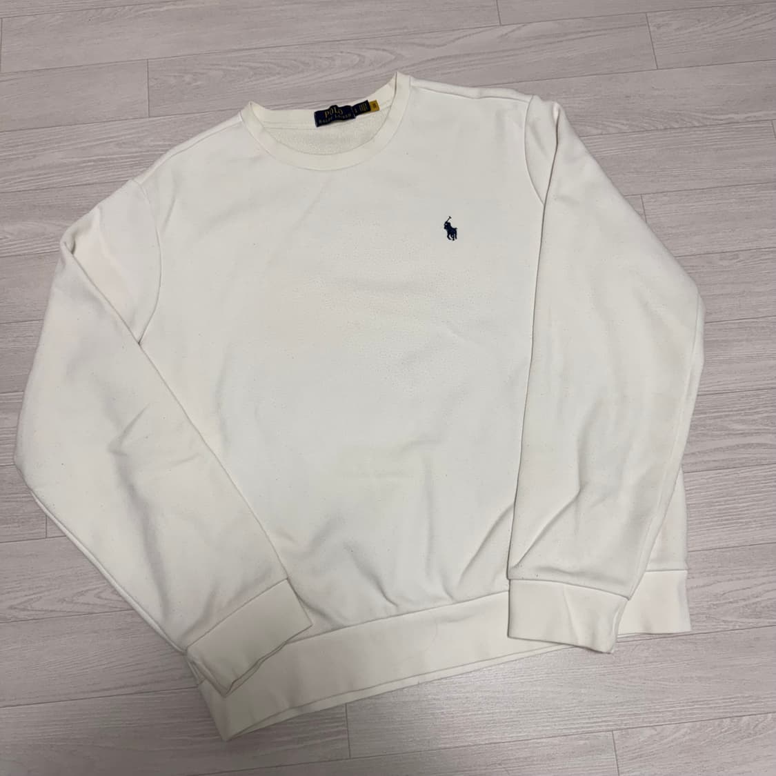 [L] 폴로 맨투맨 화이트 상품이미지1