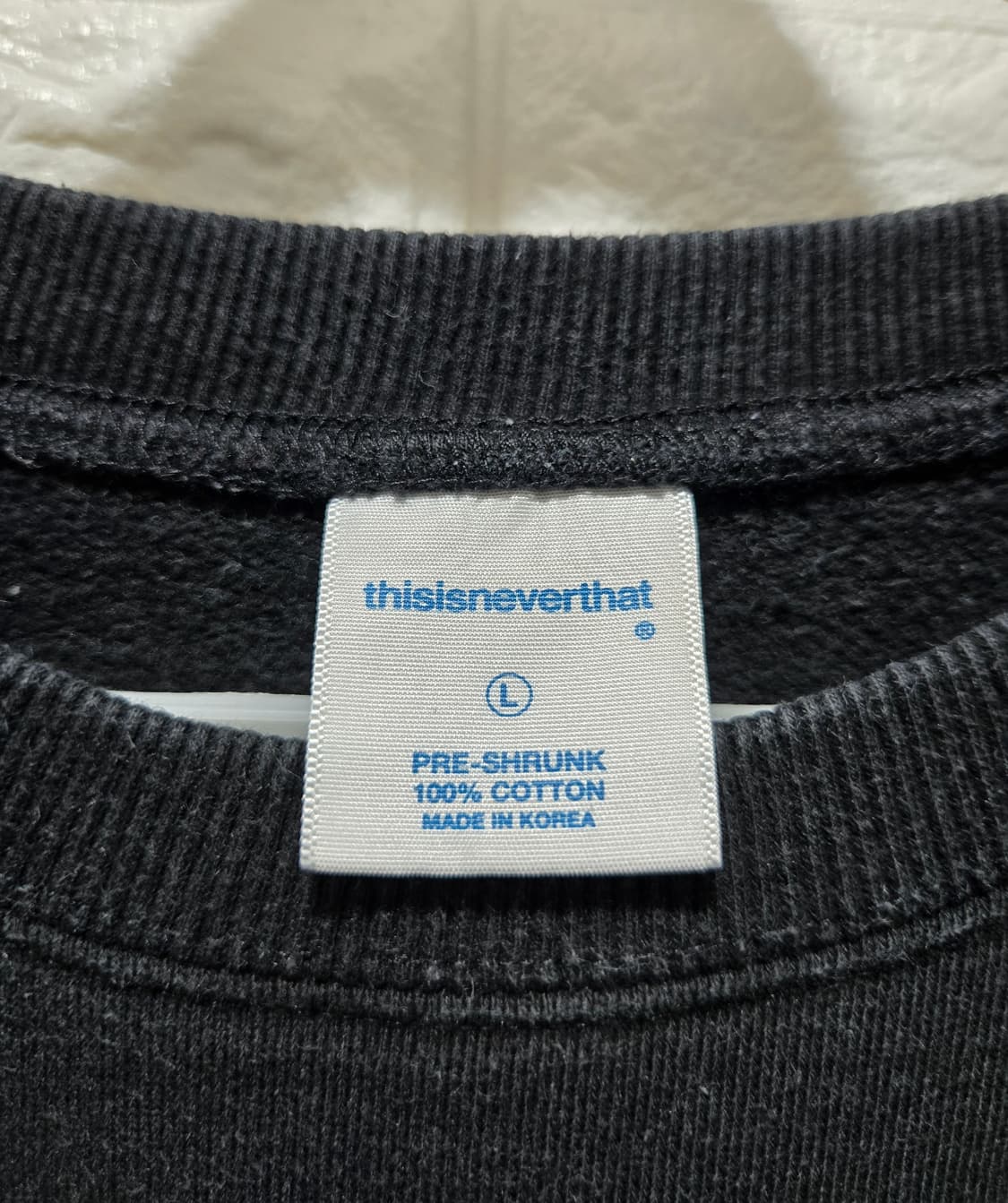 디스이즈네버댓 기모 맨투맨 L 상품이미지6
