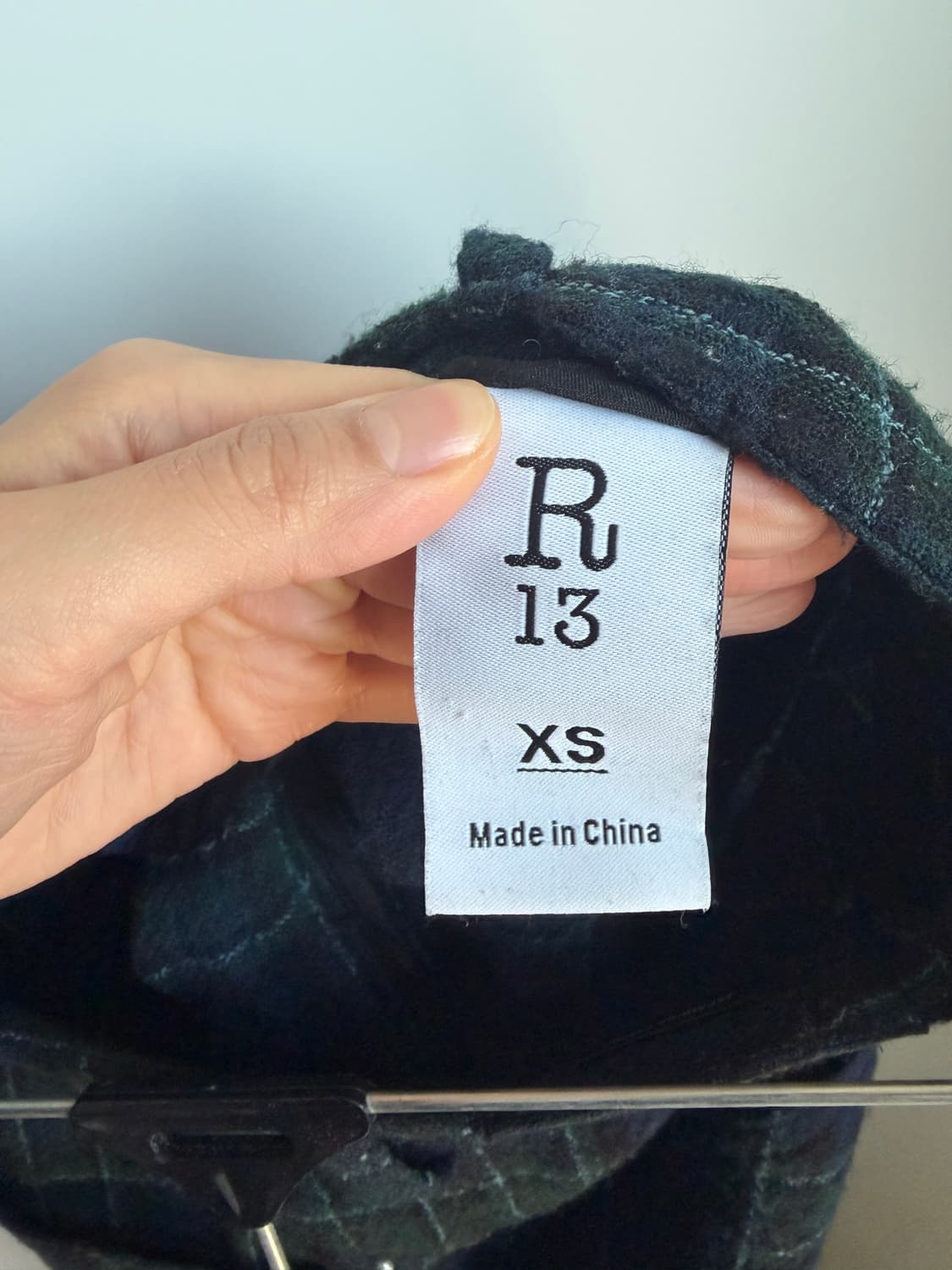 R13 울 체크 플리츠 스커트 팬츠 상품이미지5