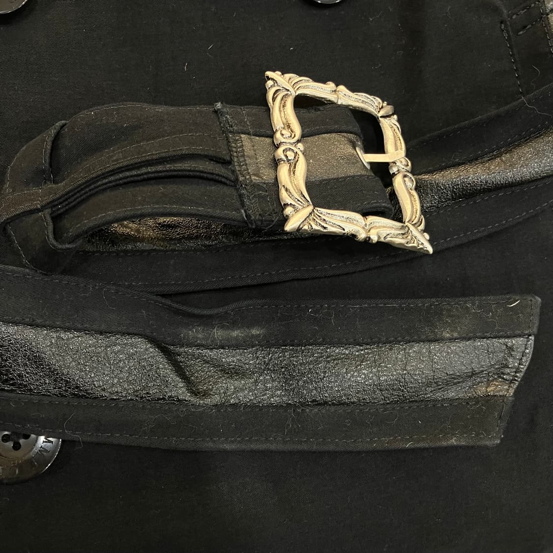 Comme Ca Ism 콤사이즘 블랙 트렌치 코트 상품이미지6