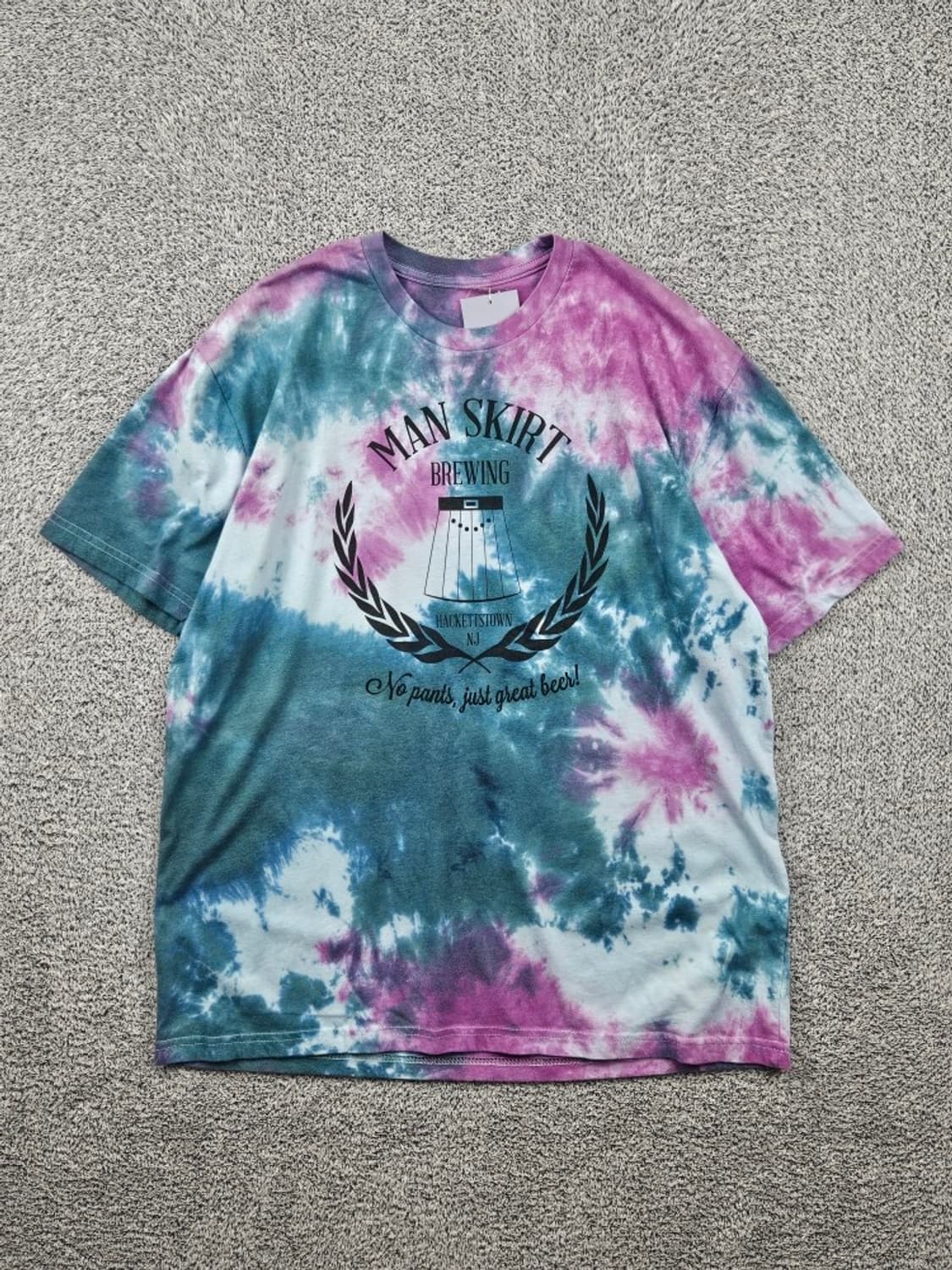 빈티지 맨스커트 브루잉 반팔 티셔츠 커스텀 (L추정) / 11803 상품이미지1