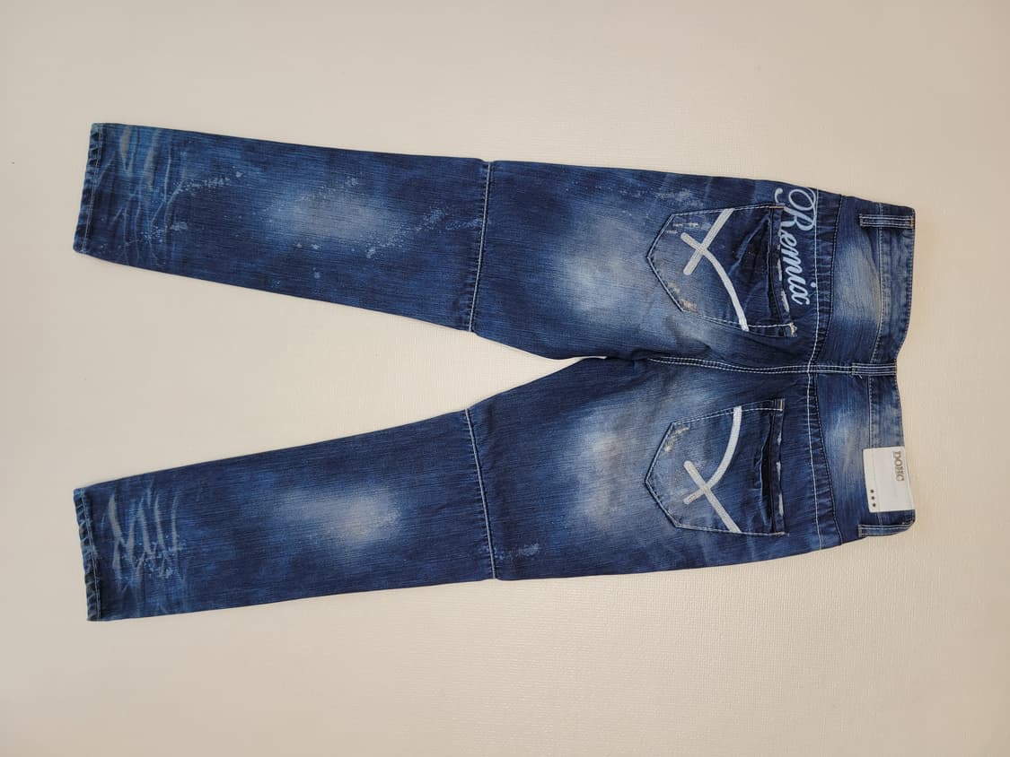 도크 DOHC 엠보워싱 청바지 32 딥블루 상품이미지8