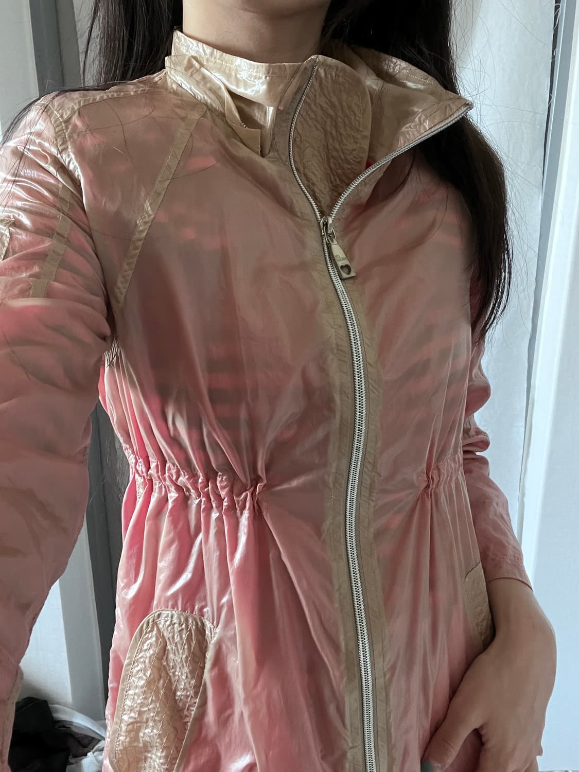 Love Moschino nude pink windbreaker 상품이미지7
