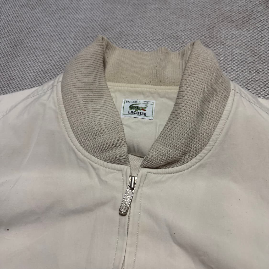 라코스테 아이보리 봄버 자켓 상품이미지3