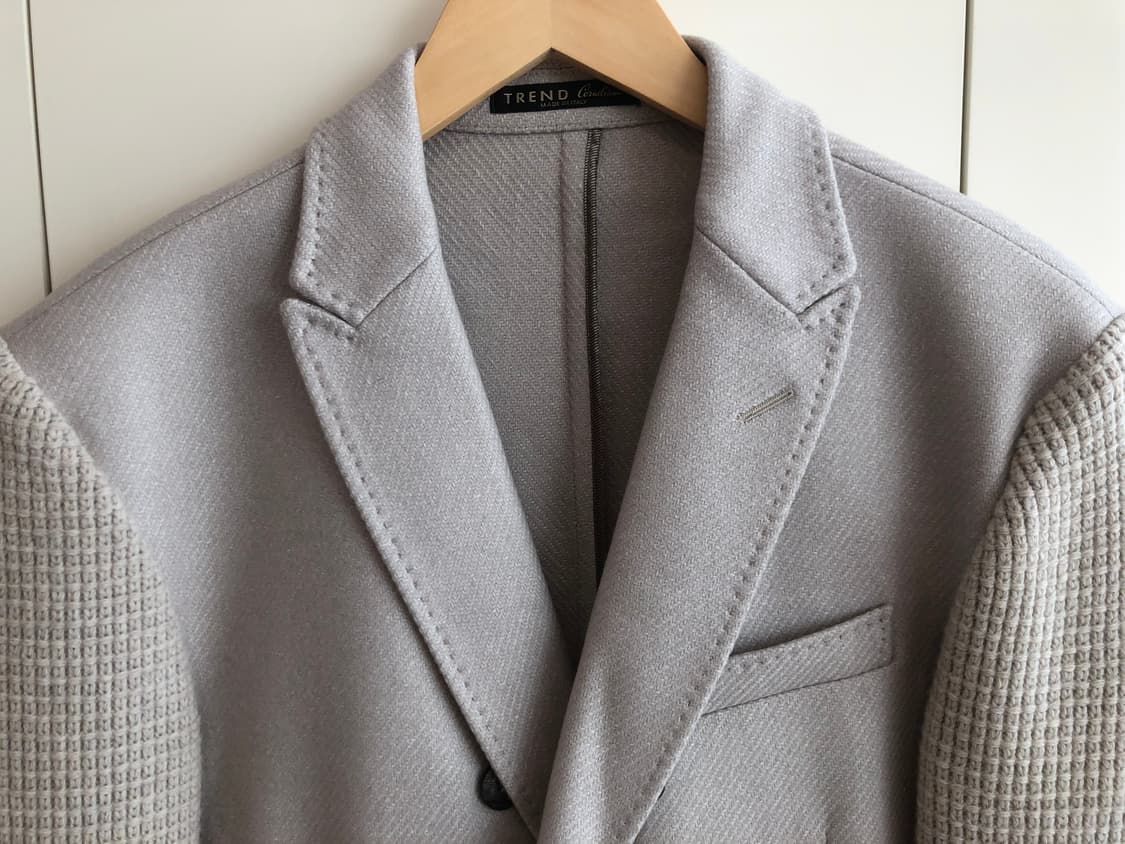 트렌드 꼬르넬리아니 더블 브레스티드 니트 블레이저 자켓 상품이미지2