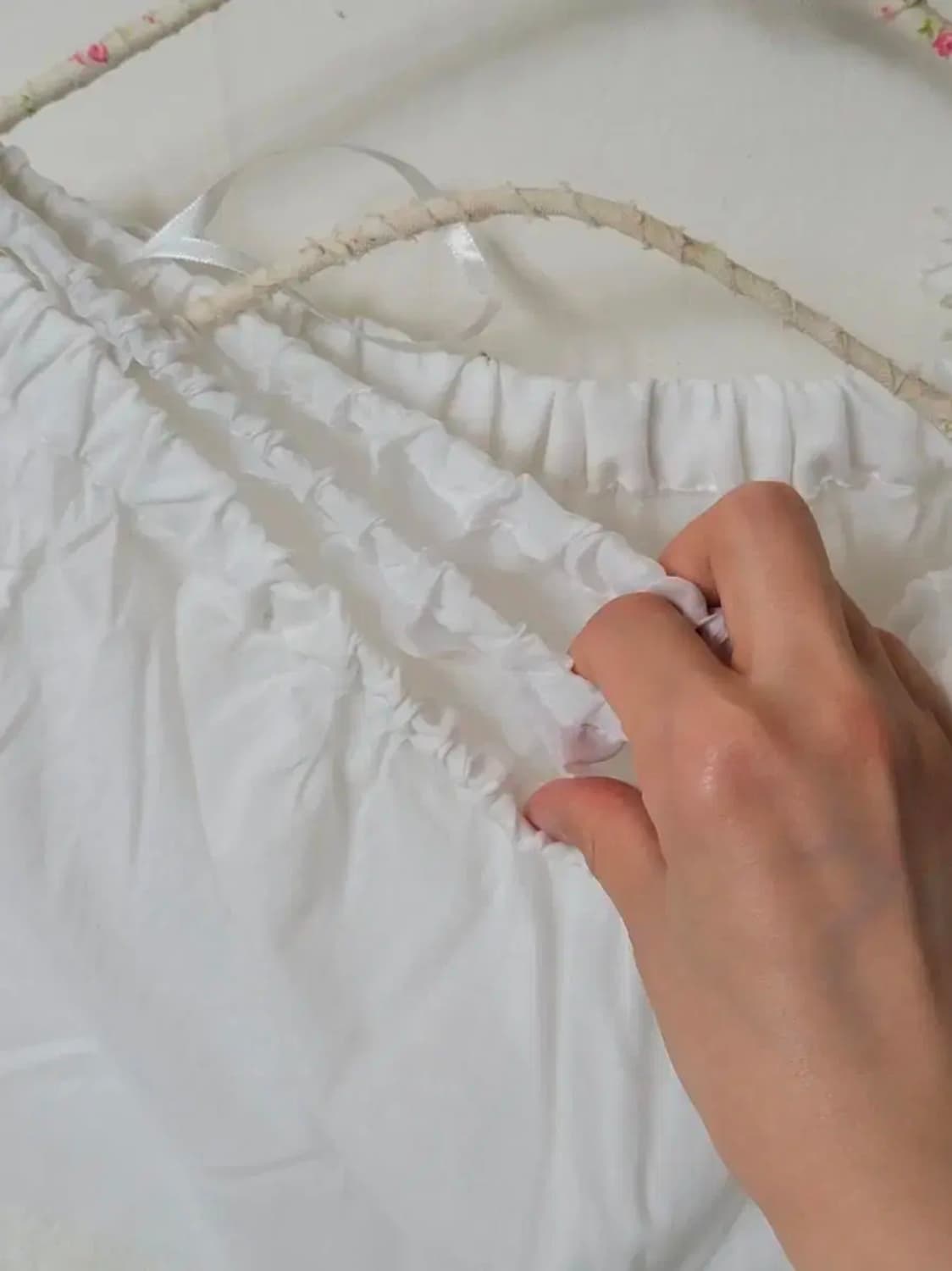 일본빈티지 새제품 화이트 레이스 치마 CINEMACLUB 상품이미지6