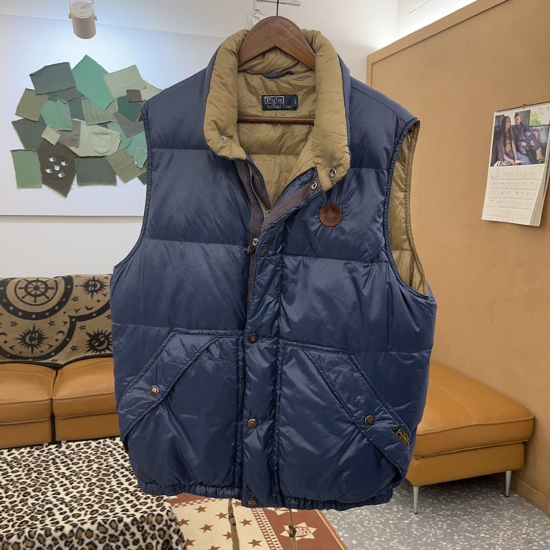 폴로 랄프로렌 쿠키와펜 립스탑 다운 패딩조끼 L C08985 상품이미지3