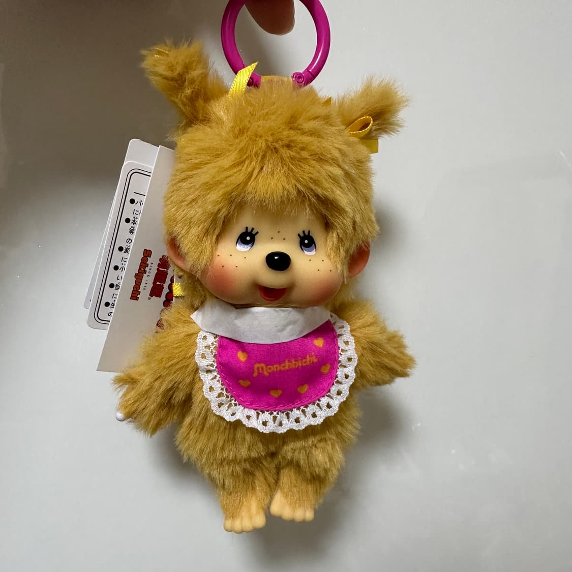 홍콩 몬치치 양갈래 트윈테일 브라운 키링 상품이미지1