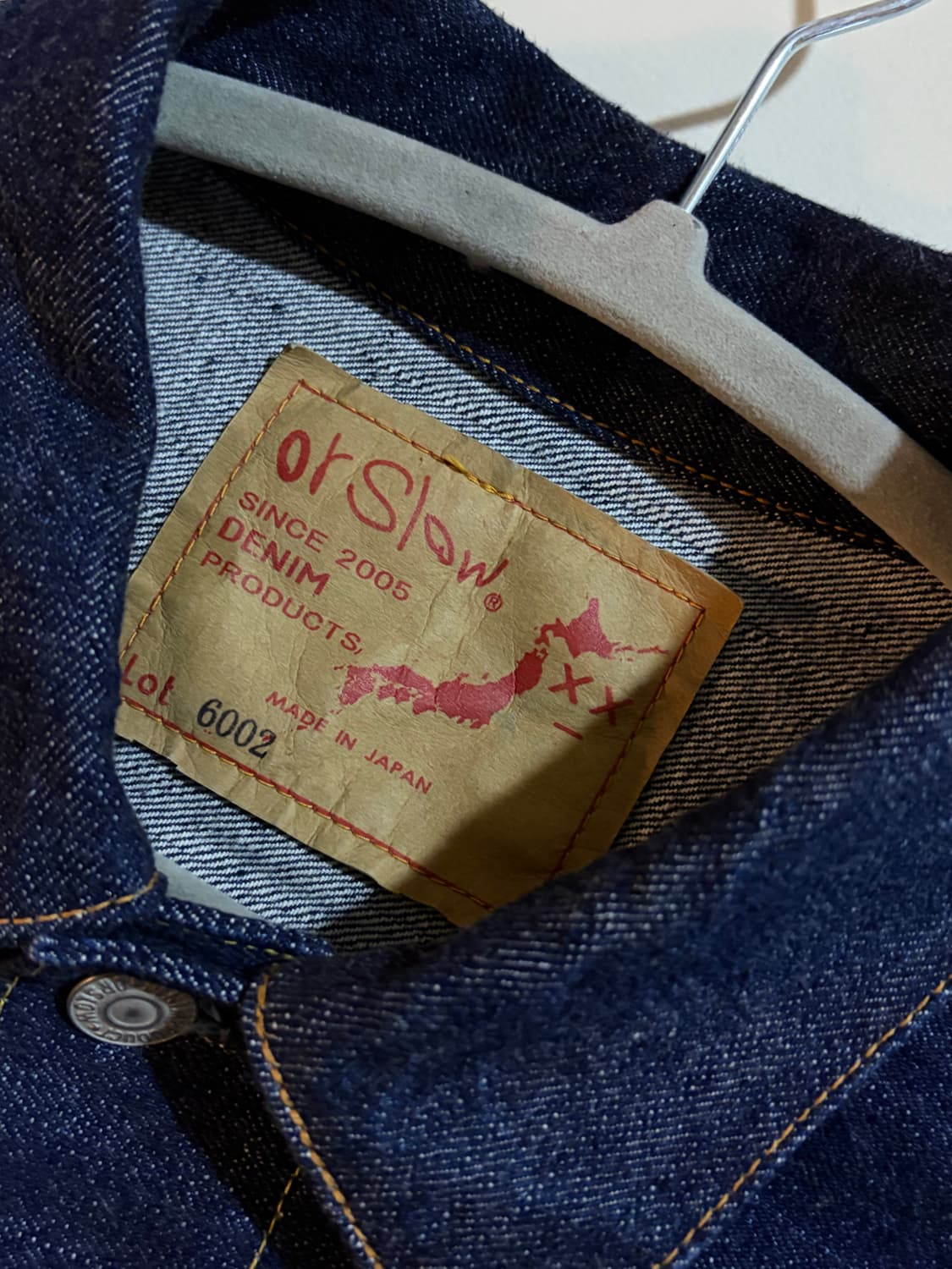 오어슬로우 50s 데님자켓 원워시 6002  상품이미지2