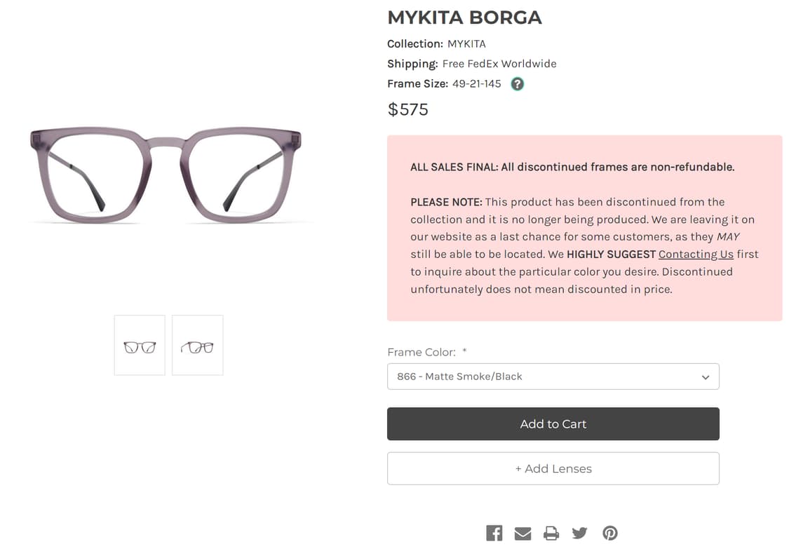 마이키타 MYKITA 독일 명품 볼드 스퀘어 안경테 0041 상품이미지6