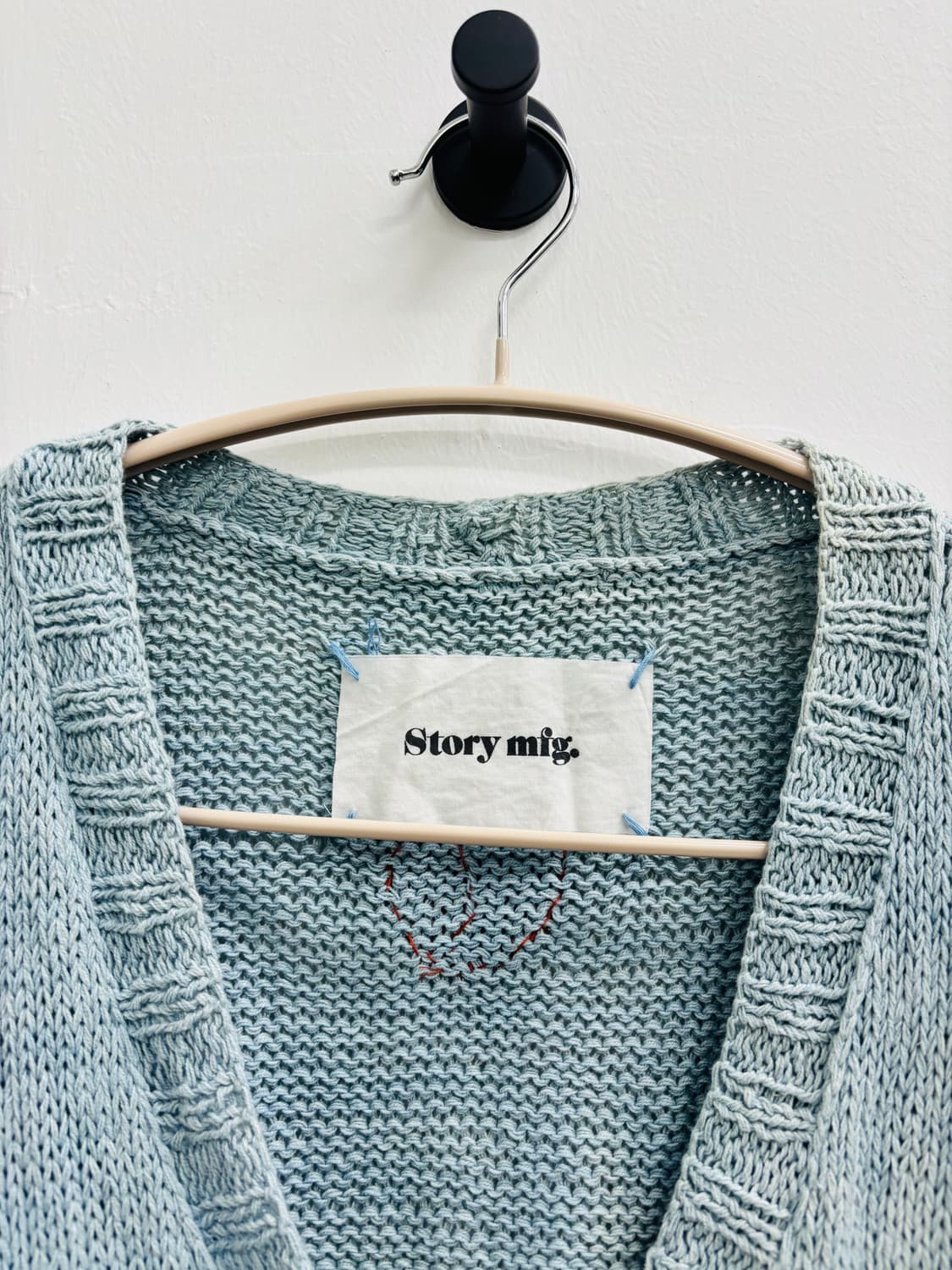 Story mfg. 22ss 핸드 니트 자수 가디건 상품이미지2