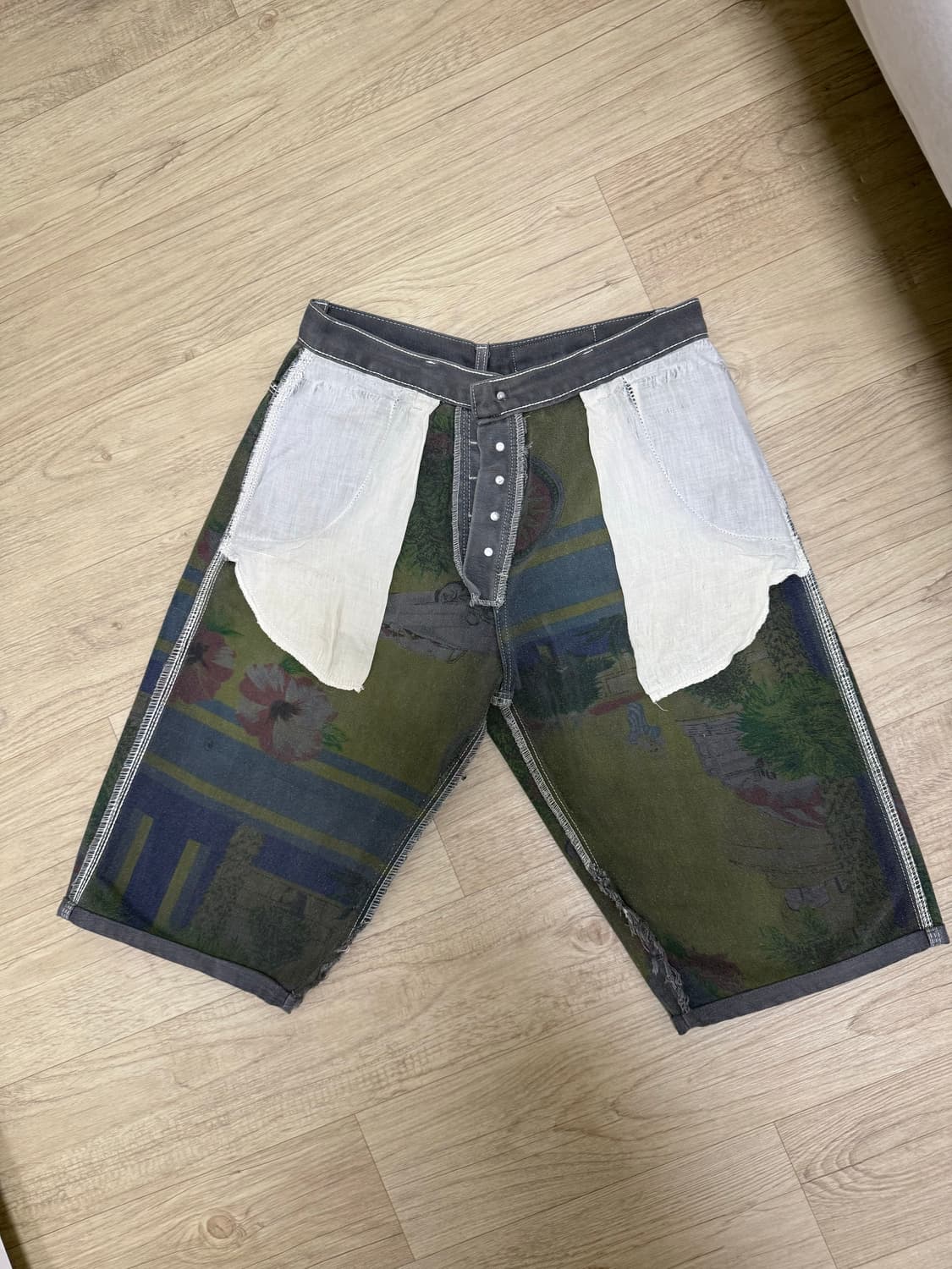 90년도 초반 에일리언 워크샵 아즈텍 페이즈 페이팅 워싱 JORTS 상품이미지7