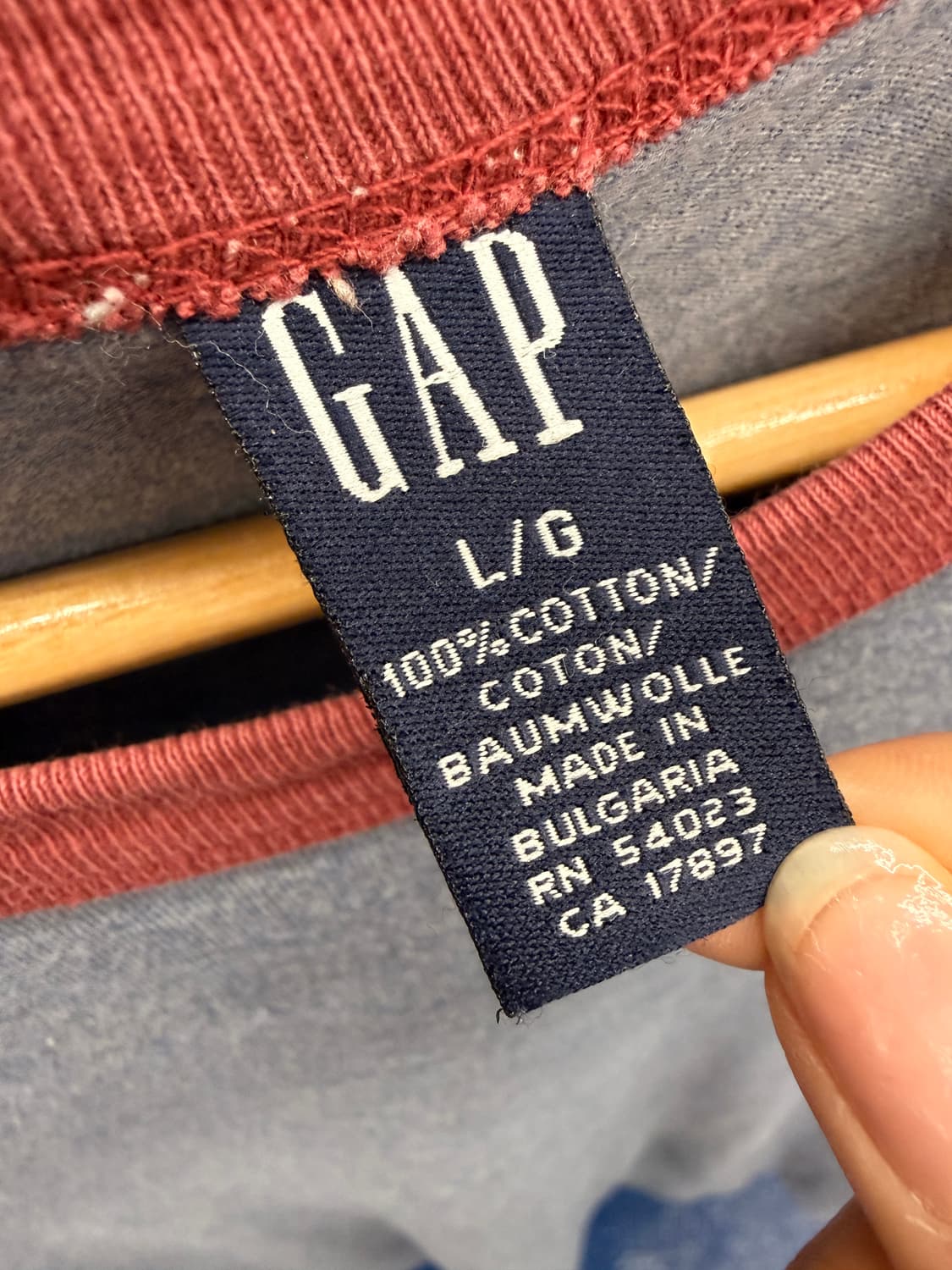 1990s GAP 갭 링거 반팔 상품이미지5
