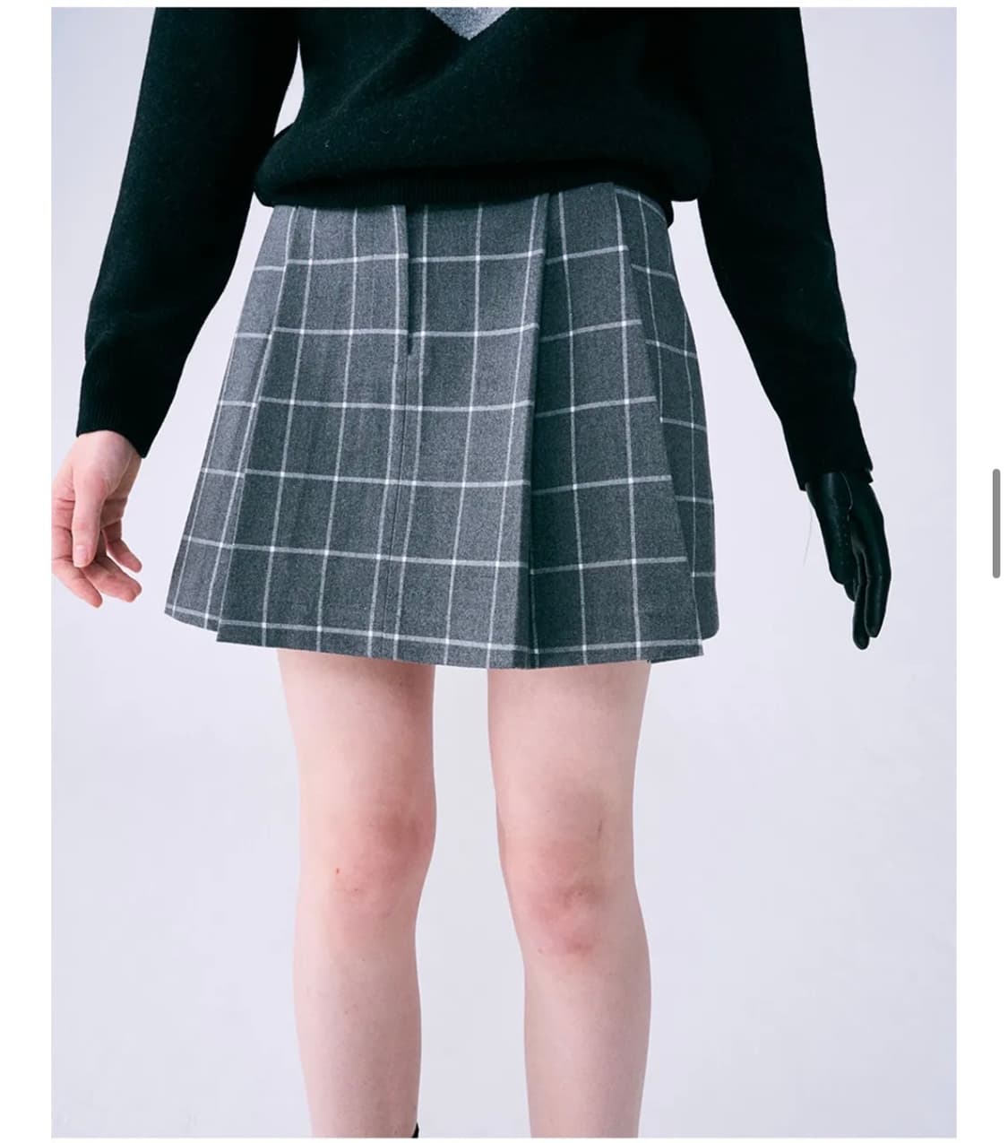 새상품) 마르디 메크르디 악티프 플리츠 미니스커트 S 상품이미지5