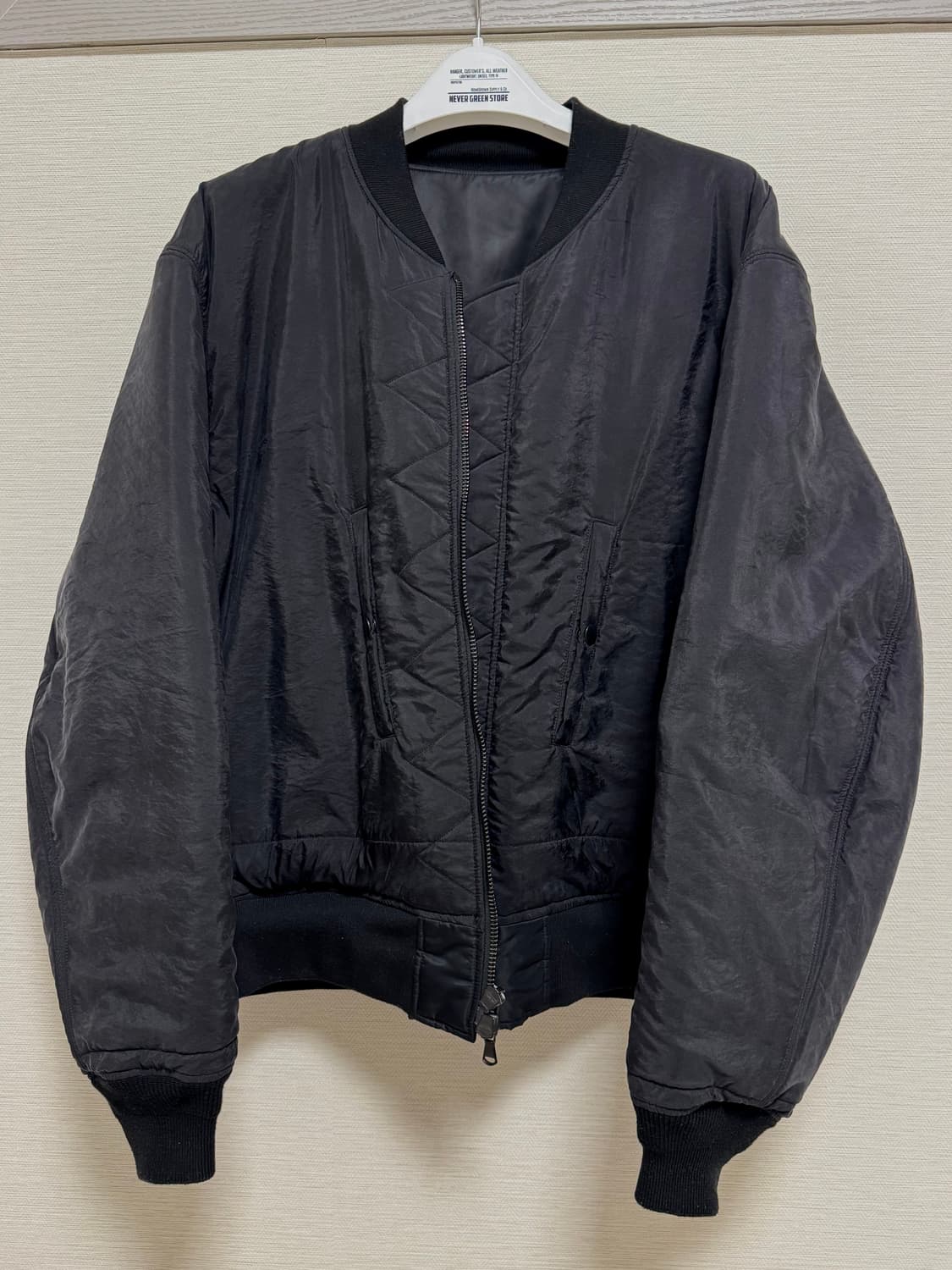 스펙테이터 x 느린양반 ma-1 에어맨2 자켓 블랙 m 상품이미지2