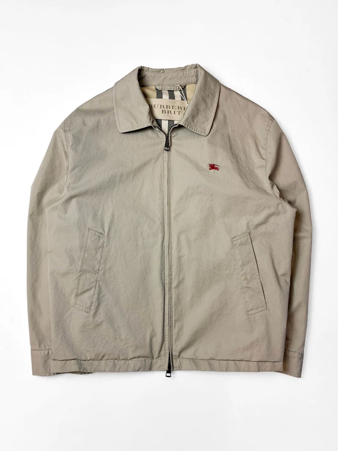 버버리 브릿 기마로고 코튼 블루종 자켓 PN5616    상품이미지1