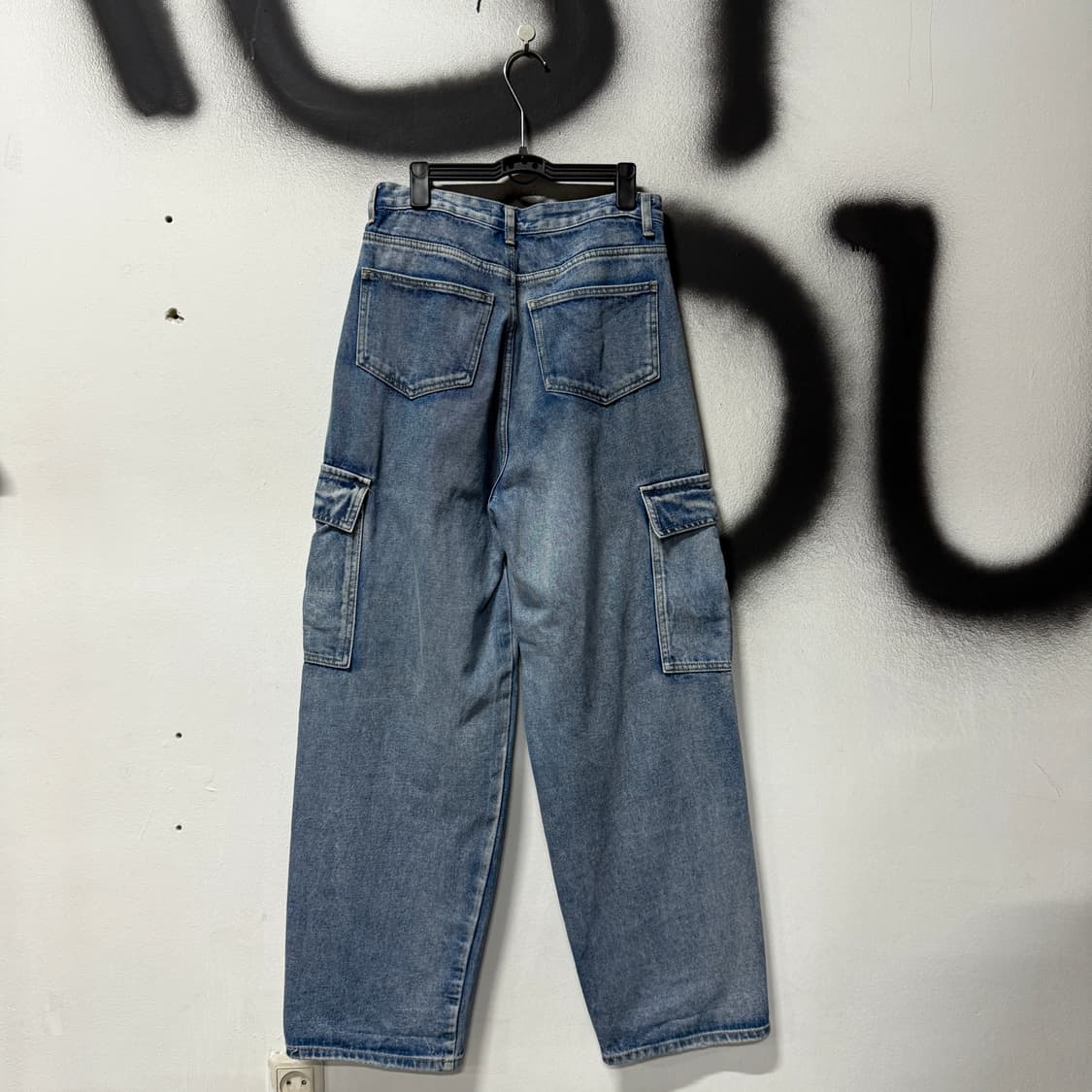 VTG 빈티지 연청 카고 벌룬핏 와이드 데님 팬츠 상품이미지2