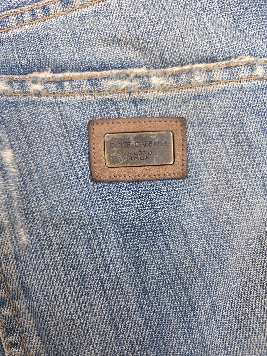 D&G  플레이트 디스트로이드 워싱 데님 상품이미지7