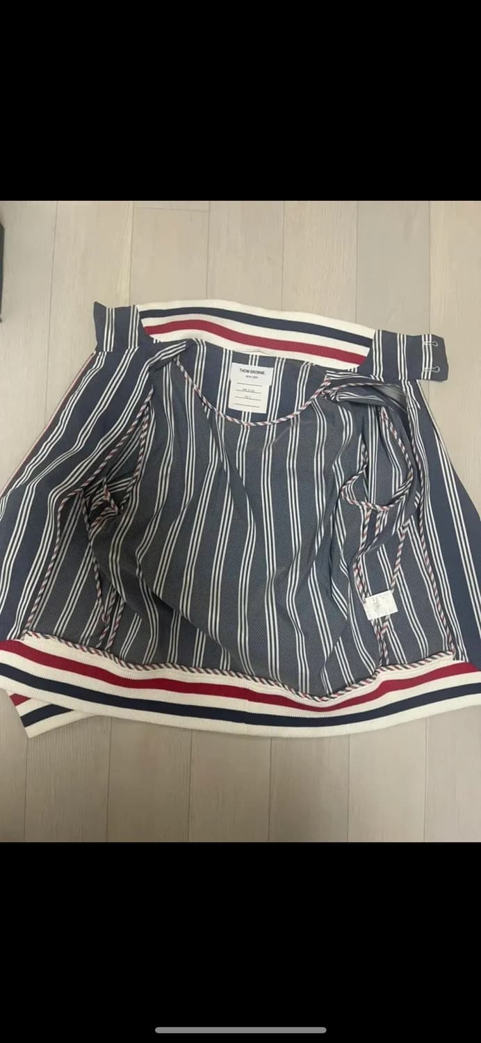 톰브라운 스트라이프 집업 자켓 블루종 정품 상품이미지4