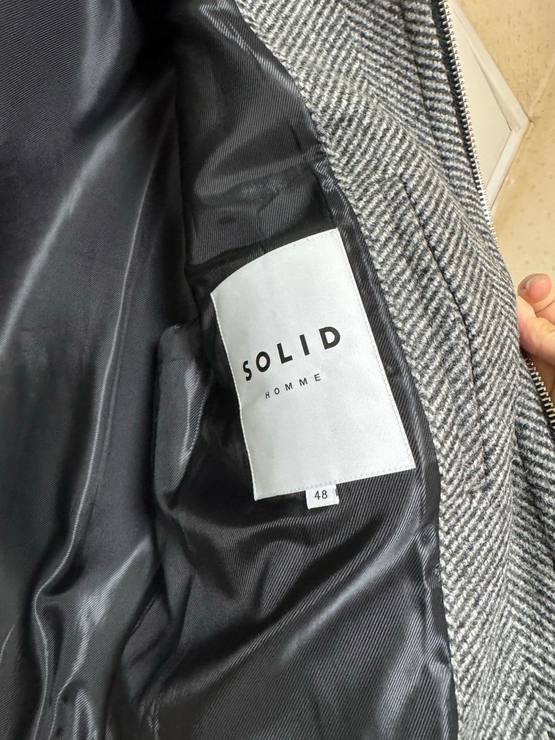 솔리드옴므 헤링본 블루종 48 상품이미지5