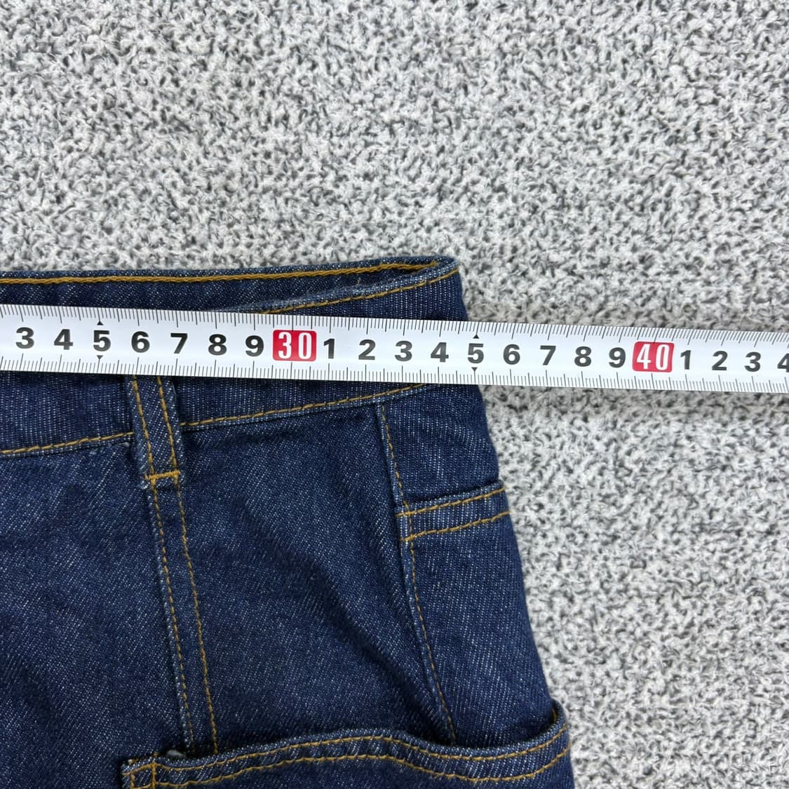 S 자라 데님 진청 버튼 스커트 0518J 상품이미지6