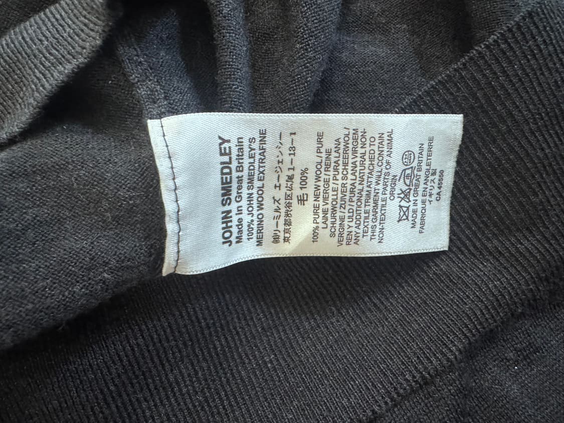 John smedley 퓨어울 니트 네이비 상품이미지6