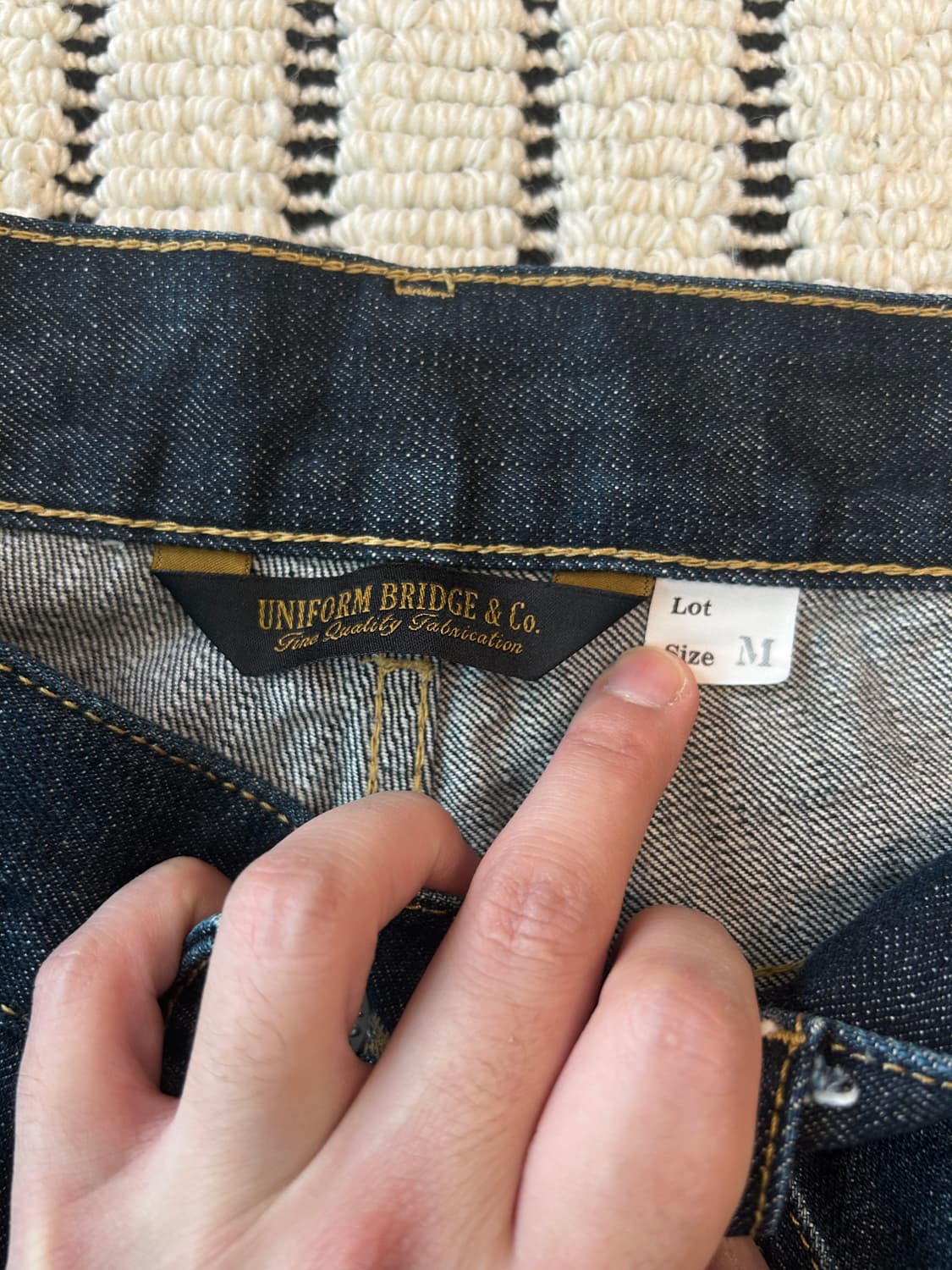 유니폼 브릿지 생지 데님 상품이미지5