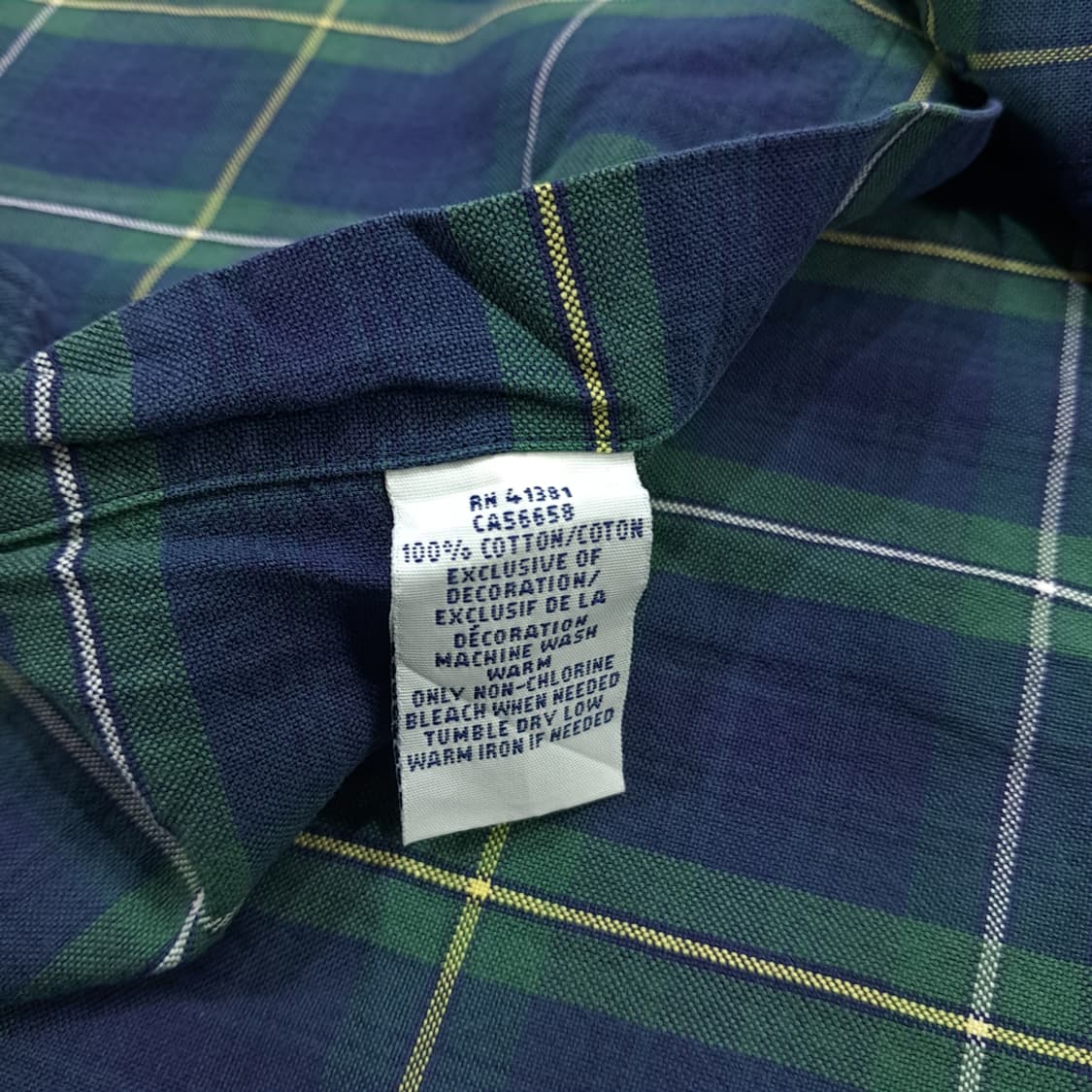 CN383 3XLT 폴로 랄프로렌 모던 블랙워치 타탄체크 긴팔 셔츠 남방 상품이미지6