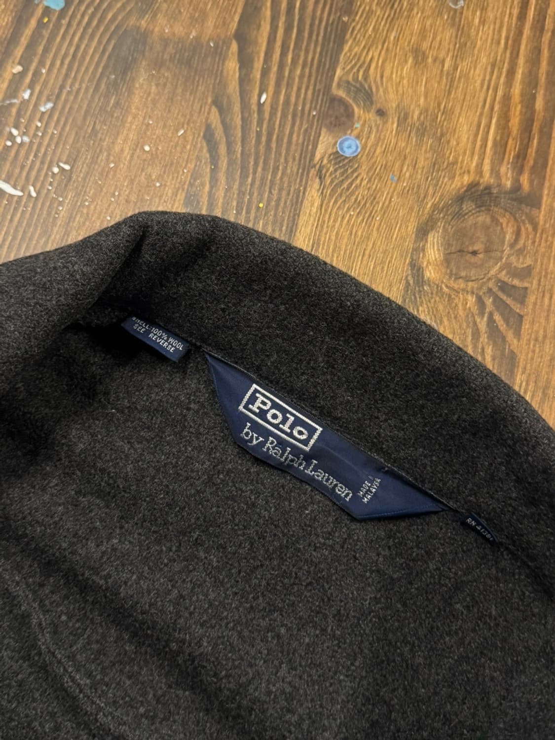폴로 랄프로렌 펠트울 라이더 자켓 100 상품이미지9