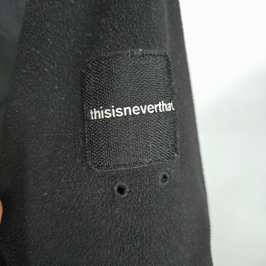 디스이즈네버댓(thisisneverthat) 플리스 믹스 후드집업 S 상품이미지5