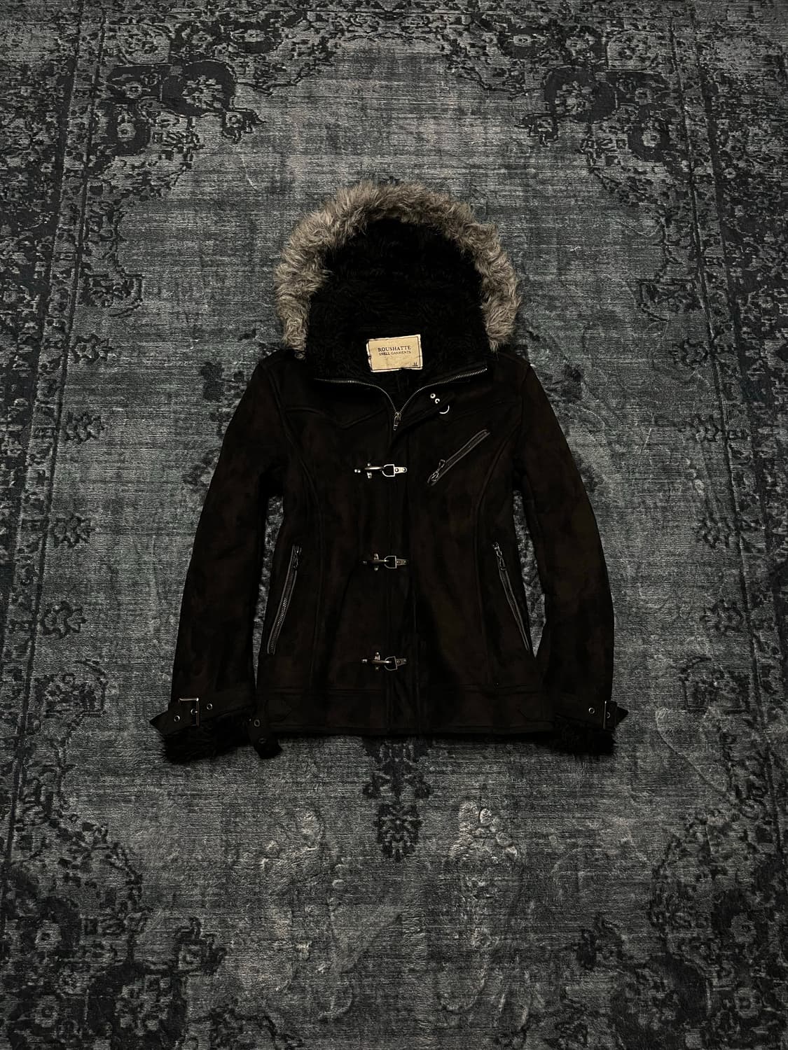 Roushatte trimming fur hood jacket 상품이미지1