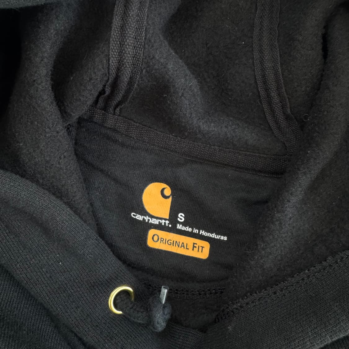 Carhartt 칼하트 사이드 로고 블랙 후드티 상품이미지6