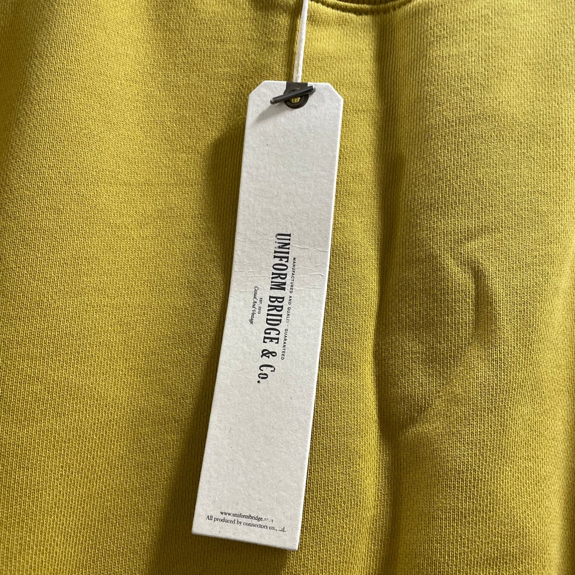 유니폼브릿지/ 스트링 리버스 스웻셔츠 머스타드/ X 상품이미지6