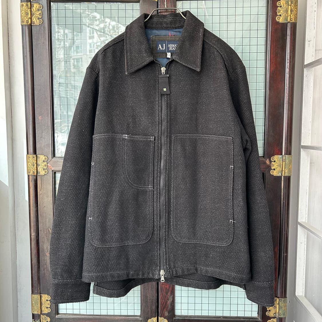 Armani Jeans 울 린넨 워크 자켓 상품이미지5