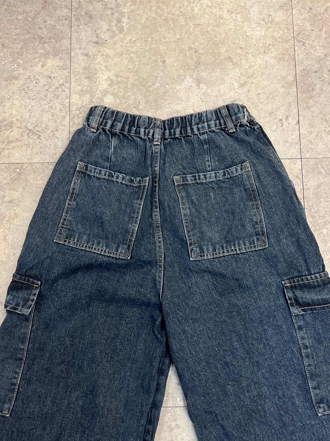 빈티지 카고 밴딩 데님 팬츠 L #csz3580 상품이미지6