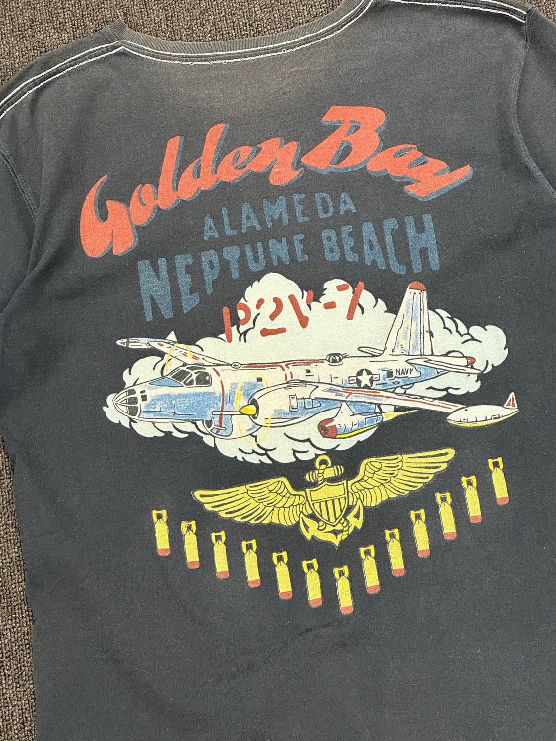 XL)Avirex vintage 후면 프린팅 반팔 상품이미지2