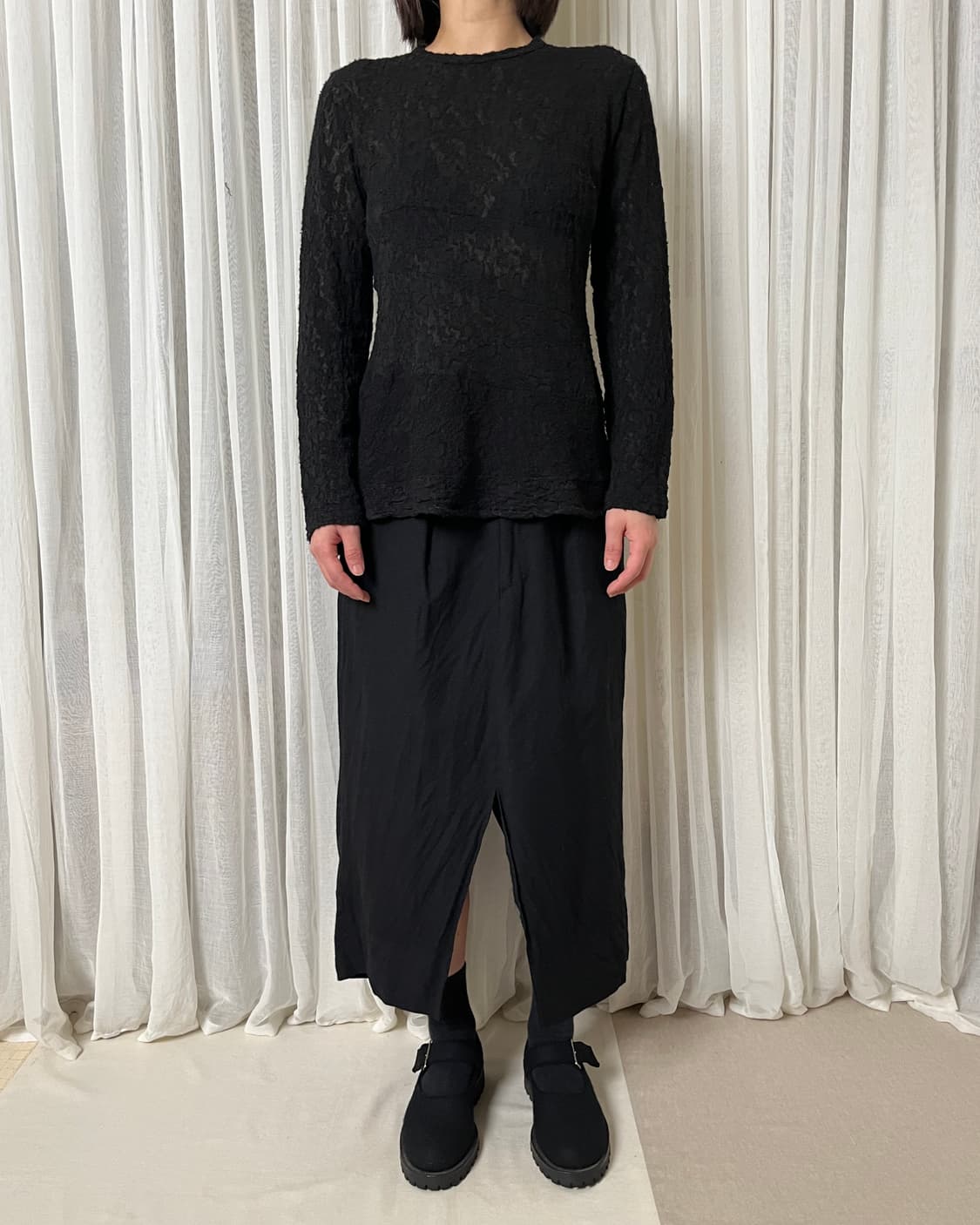 꼼데가르송 시스루 레이스 컷앤소 comme des garcons 니트 상품이미지7