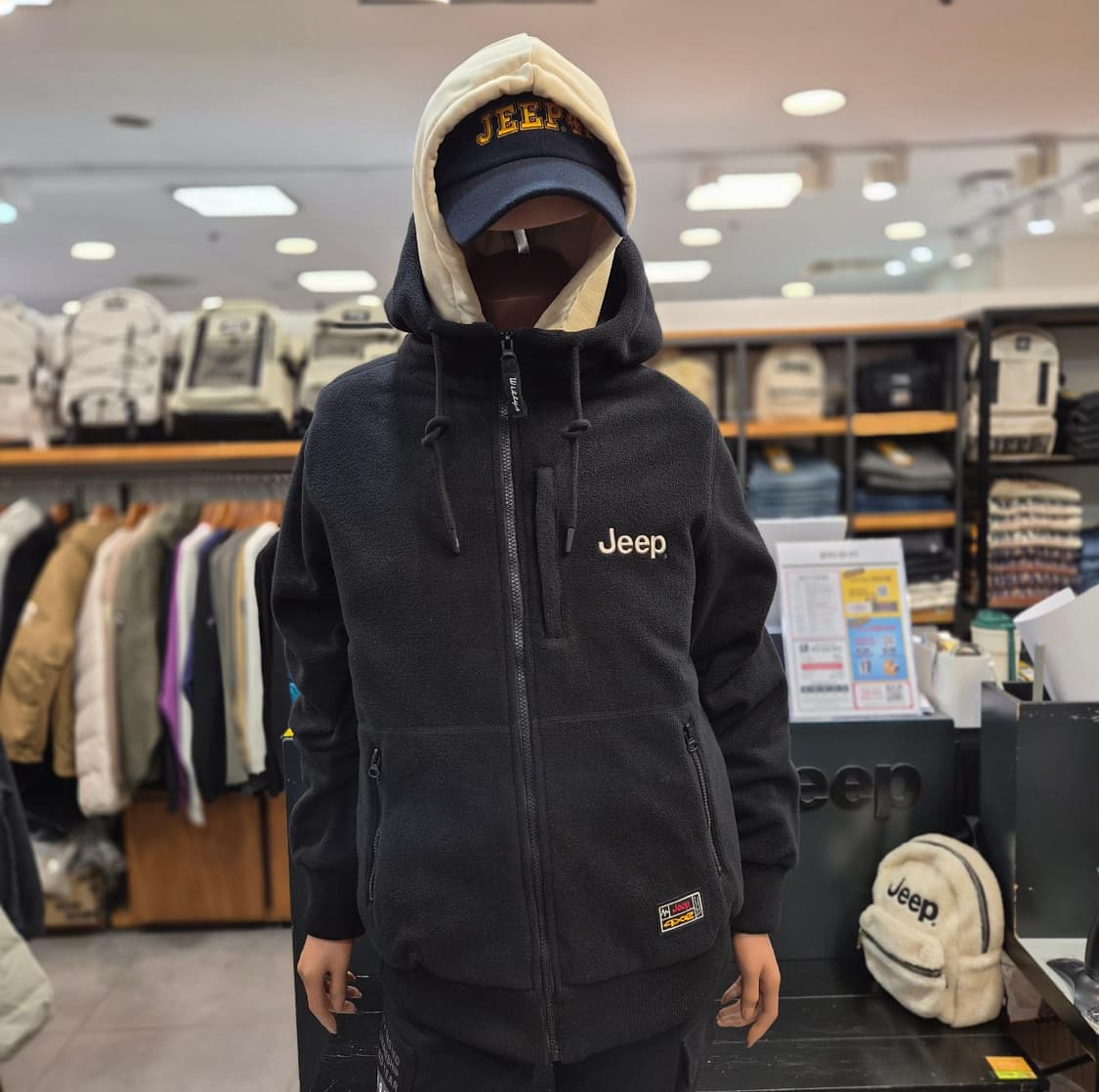 지프 후리스 후드집업 판매 jeep 상품이미지1