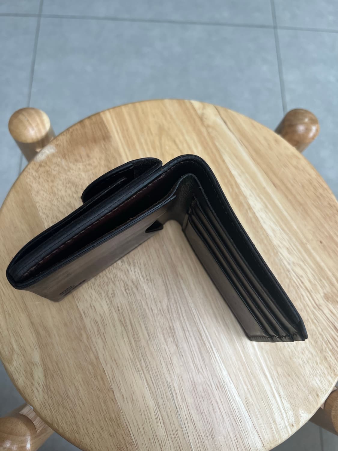 고로스 새들레더 반지갑 다크브라운 상품이미지7